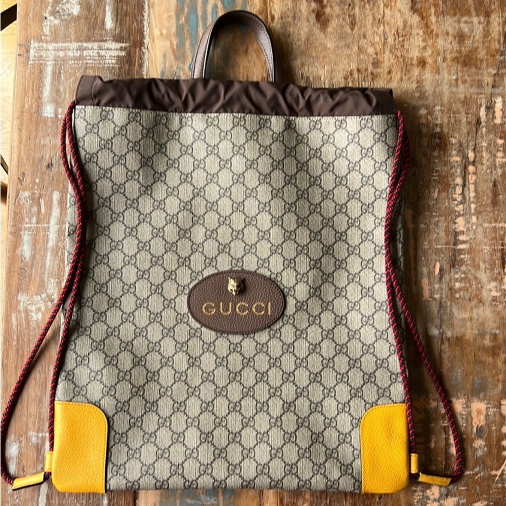 Gucci Neo Vintage Drawstring Backpack